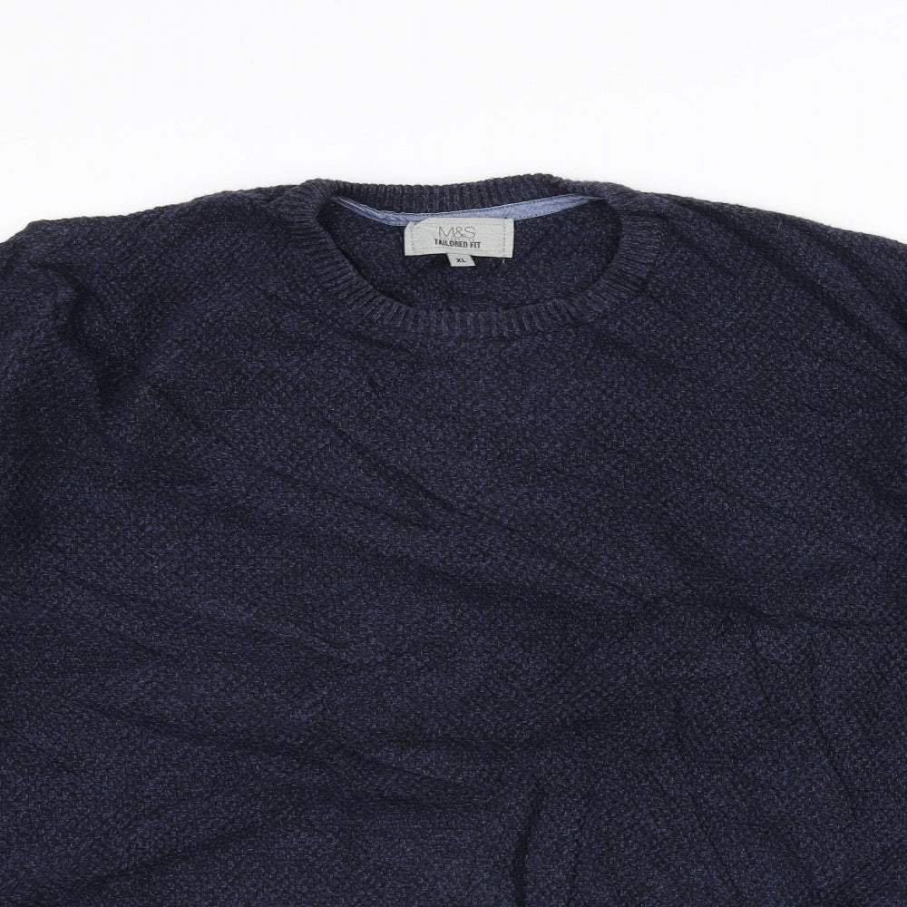 Marks and Spencer Womens Blue   Pullover Jumper Size XL