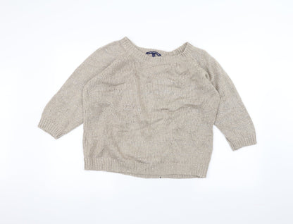 Store Twenty One Womens Brown Knit Pullover Jumper Size L