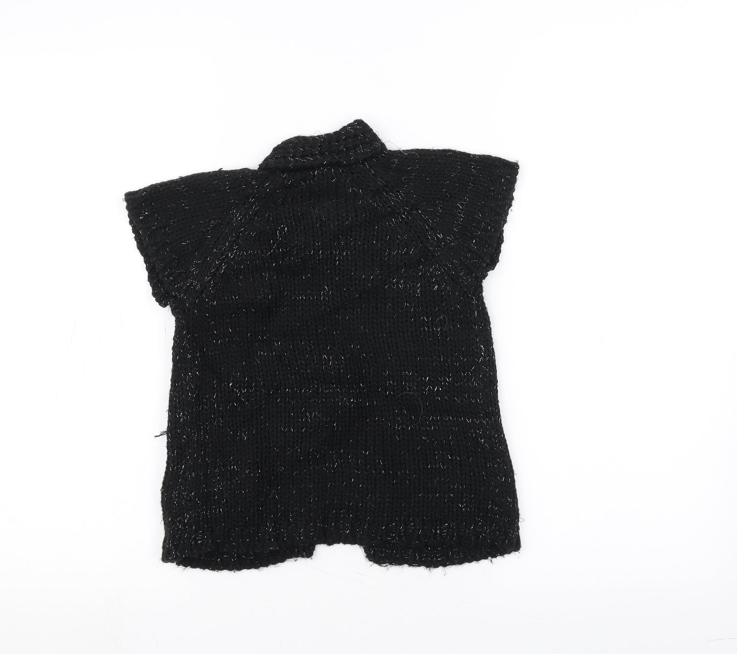EthelAustin Girls Black  Knit Jacket Coatigan Size 5-6 Years