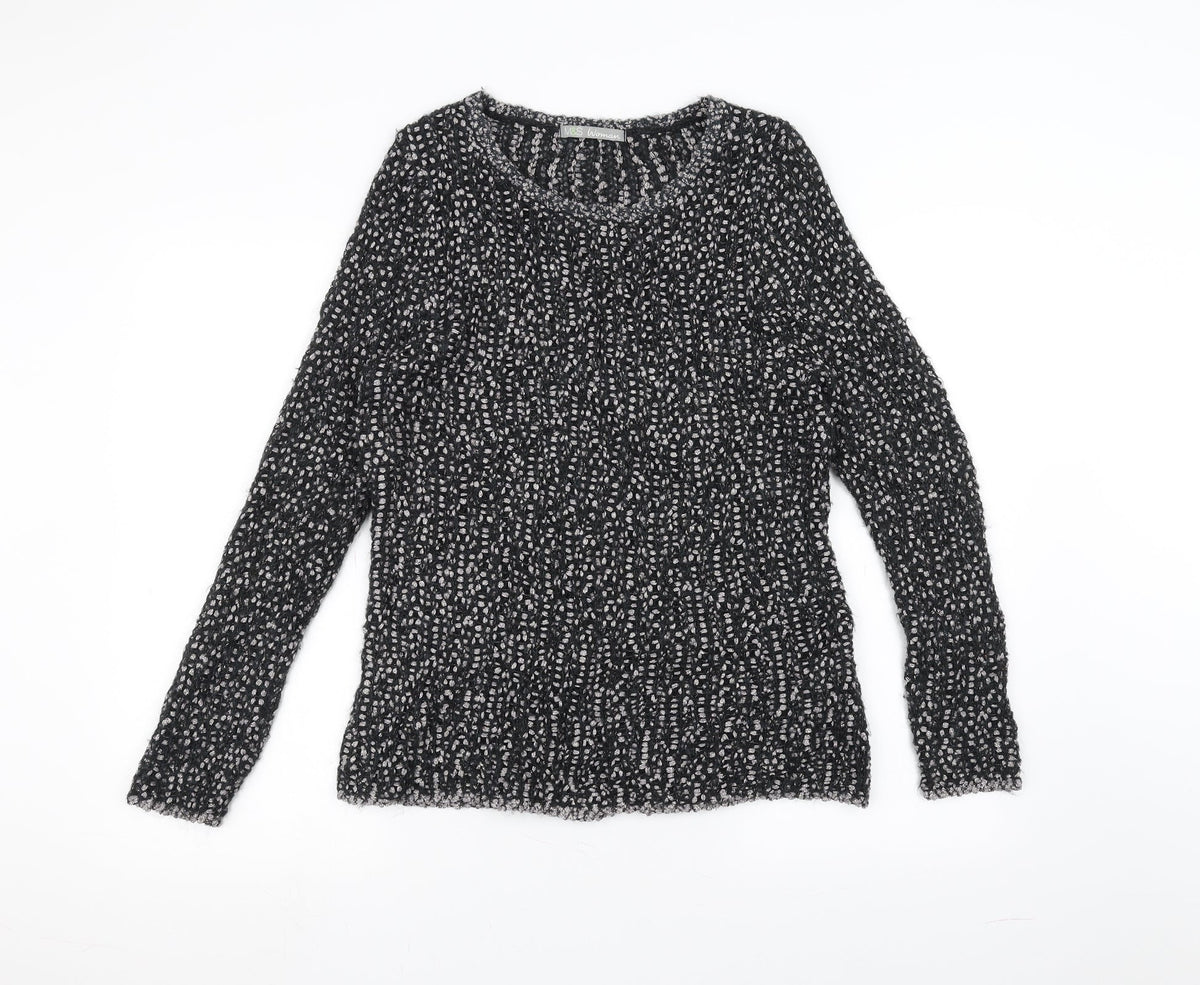 Marks & Spencer Womens Black  Knit Pullover Jumper Size 12