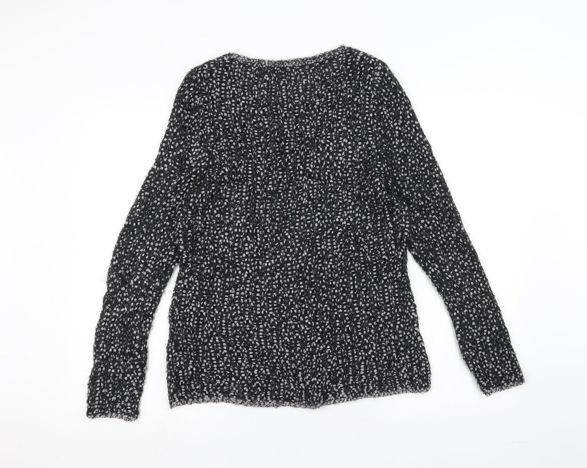Marks & Spencer Womens Black  Knit Pullover Jumper Size 12