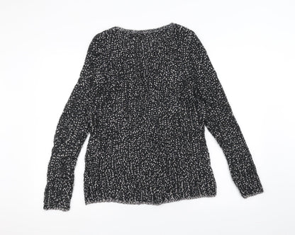 Marks & Spencer Womens Black  Knit Pullover Jumper Size 12