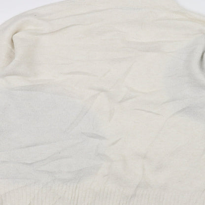 George Womens White   Pullover Jumper Size M