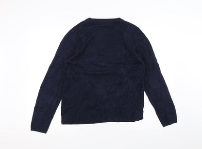 Marks and Spencer Womens Blue  Knit Pullover Jumper Size 14