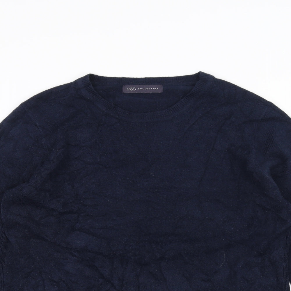 Marks and Spencer Womens Blue  Knit Pullover Jumper Size 14
