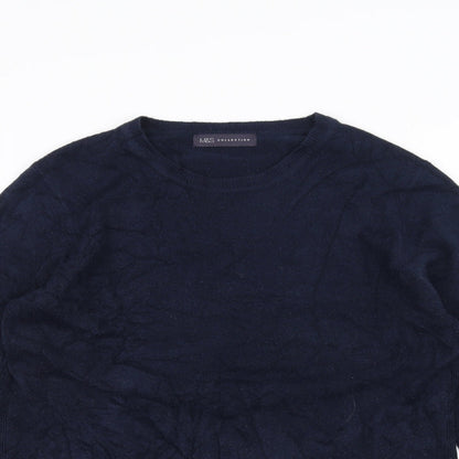Marks and Spencer Womens Blue  Knit Pullover Jumper Size 14