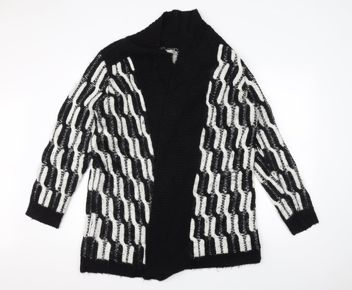 TU Womens Black  Knit Jacket  Size L