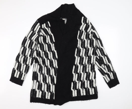 TU Womens Black  Knit Jacket  Size L