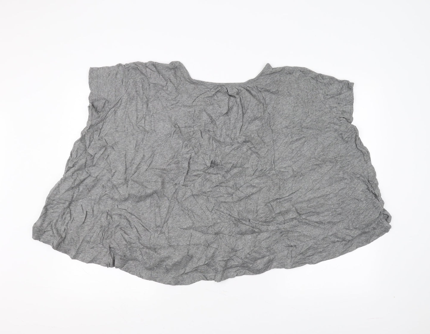 Womens UK Size S Preworn Grey Basic T-Shirt