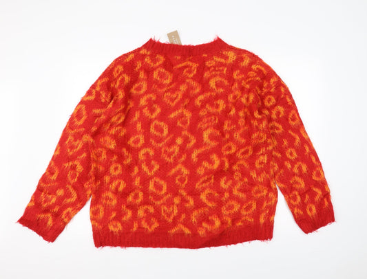 PRETTYLITTLETHING Womens Red   Pullover Jumper Size M