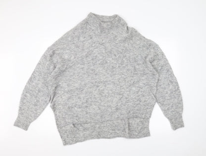 H&M Womens Grey  Knit Pullover Jumper Size M