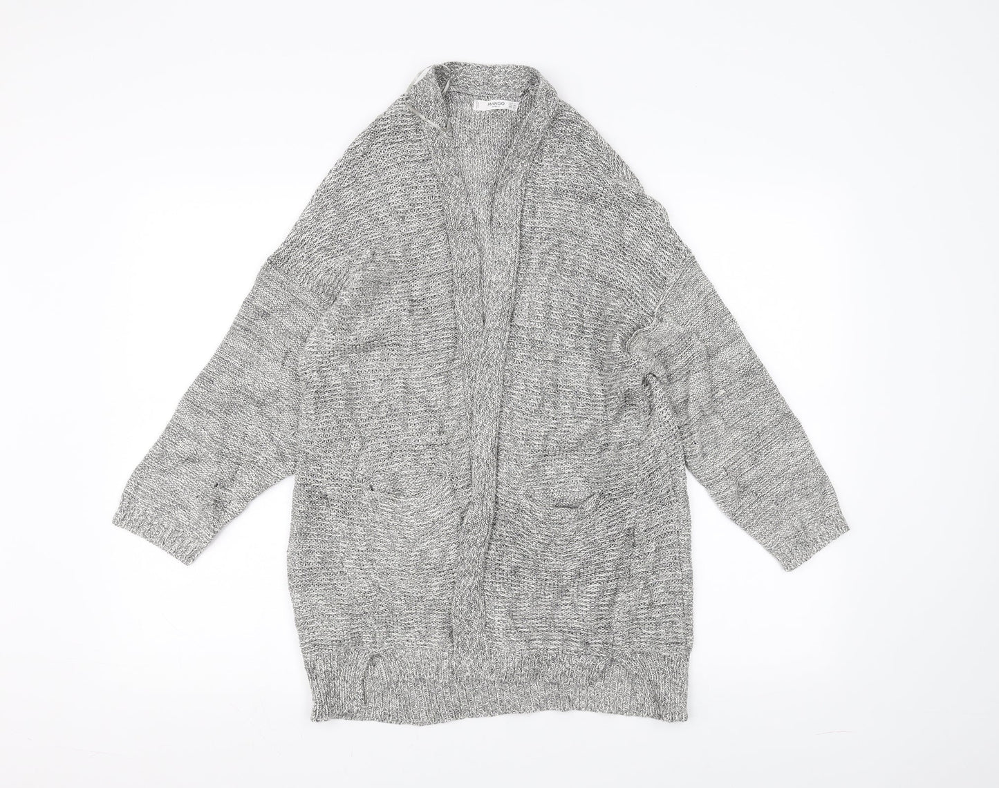 Mango Womens Grey   Cardigan Jumper Size S