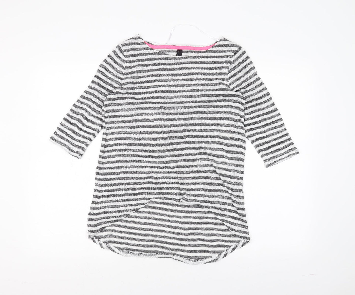 Womens UK Size S VERO MODA White Basic T-Shirt