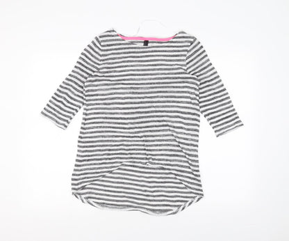 Womens UK Size S VERO MODA White Basic T-Shirt