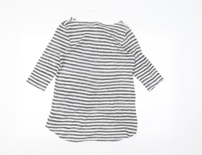 Womens UK Size S VERO MODA White Basic T-Shirt