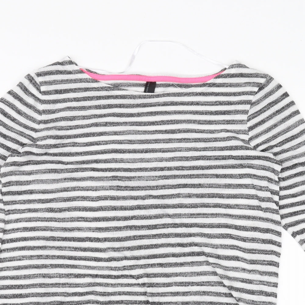 Womens UK Size S VERO MODA White Basic T-Shirt