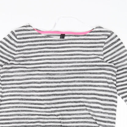 Womens UK Size S VERO MODA White Basic T-Shirt