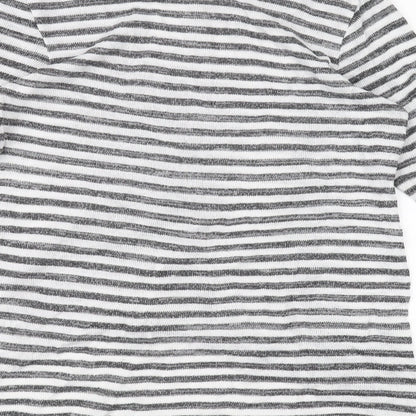 Womens UK Size S VERO MODA White Basic T-Shirt