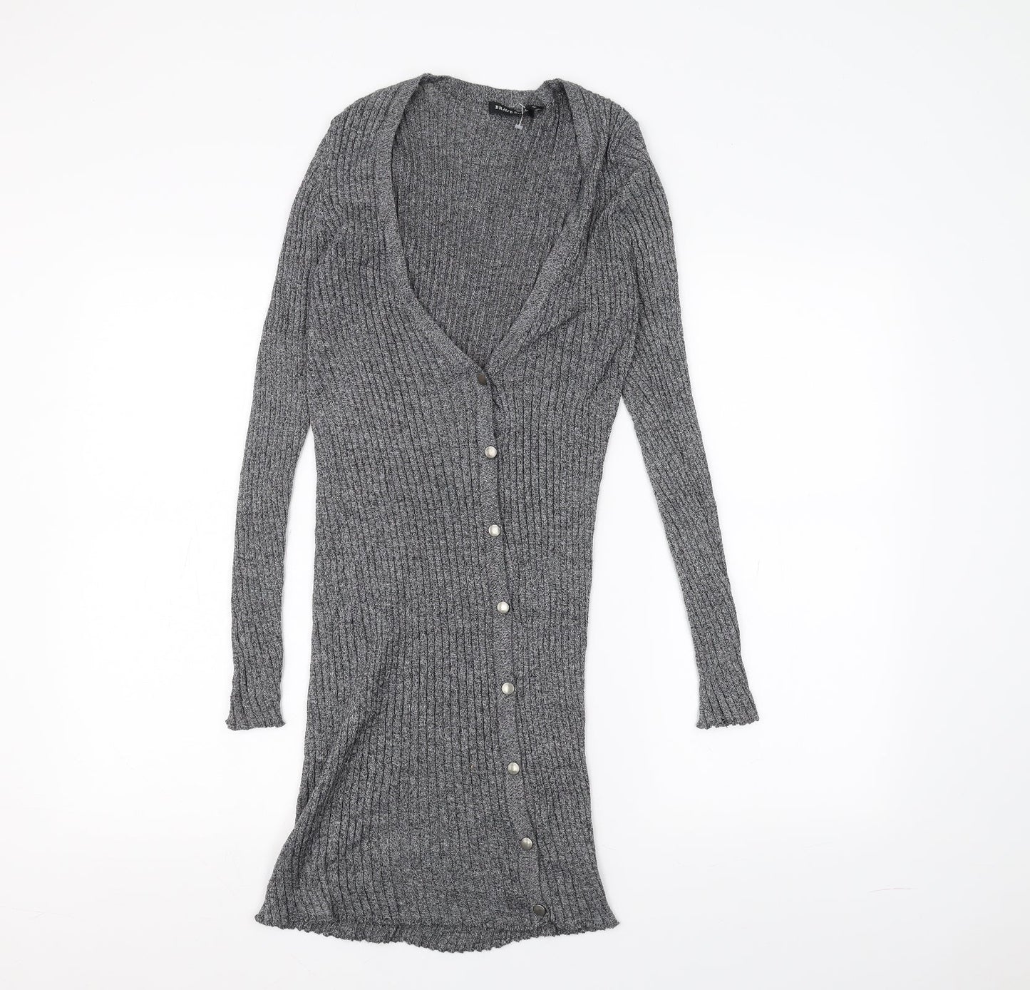 Brave Soul Womens Grey   Cardigan Jumper Size S