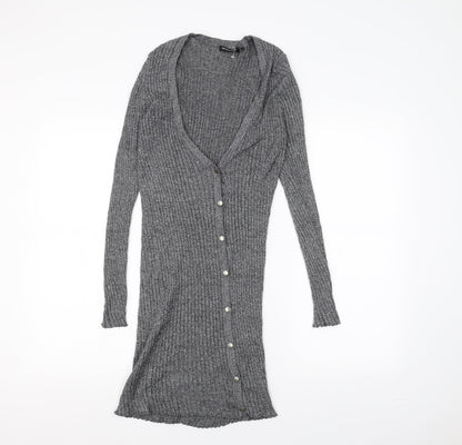 Brave Soul Womens Grey   Cardigan Jumper Size S