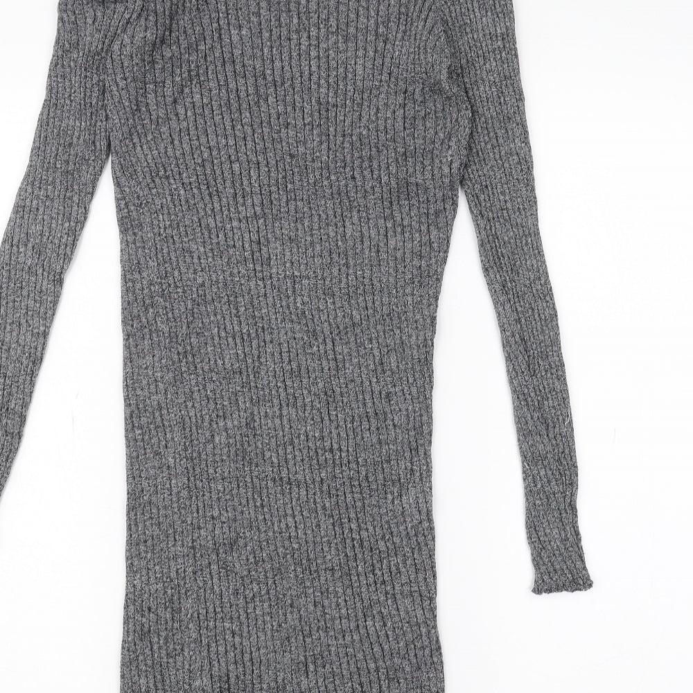 Brave Soul Womens Grey   Cardigan Jumper Size S