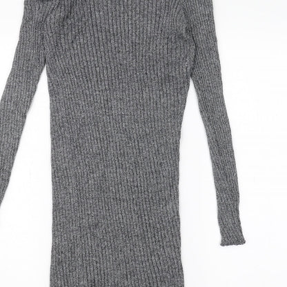 Brave Soul Womens Grey   Cardigan Jumper Size S