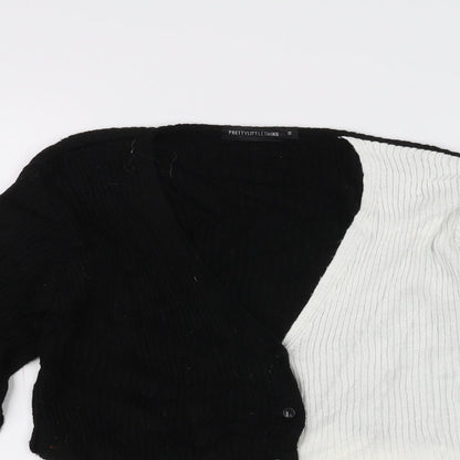 PRETTYLITTLETHING Womens White   Cardigan Jumper Size S