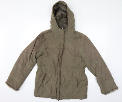 Womens UK Size 8 NEXT Green Anorak Coat