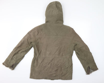 Womens UK Size 8 NEXT Green Anorak Coat