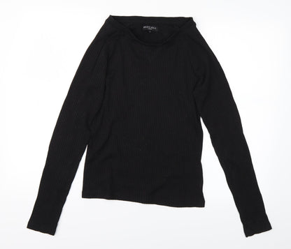 Brave Soul Womens Black   Pullover Jumper Size M