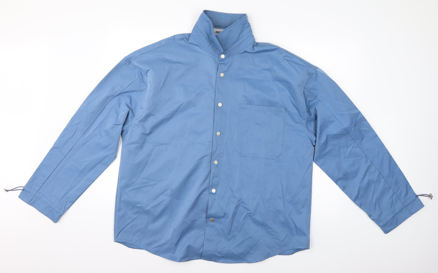 Mens UK Size L madeinwn Blue  Button-Up Long Sleeve Casual Shirt