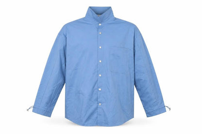 Mens UK Size L madeinwn Blue  Button-Up Long Sleeve Casual Shirt