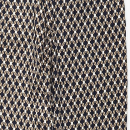 Betty Barclay Womens Brown Geometric  Trousers  Size 6 L28 in