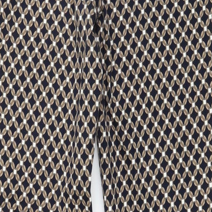 Betty Barclay Womens Brown Geometric  Trousers  Size 6 L28 in