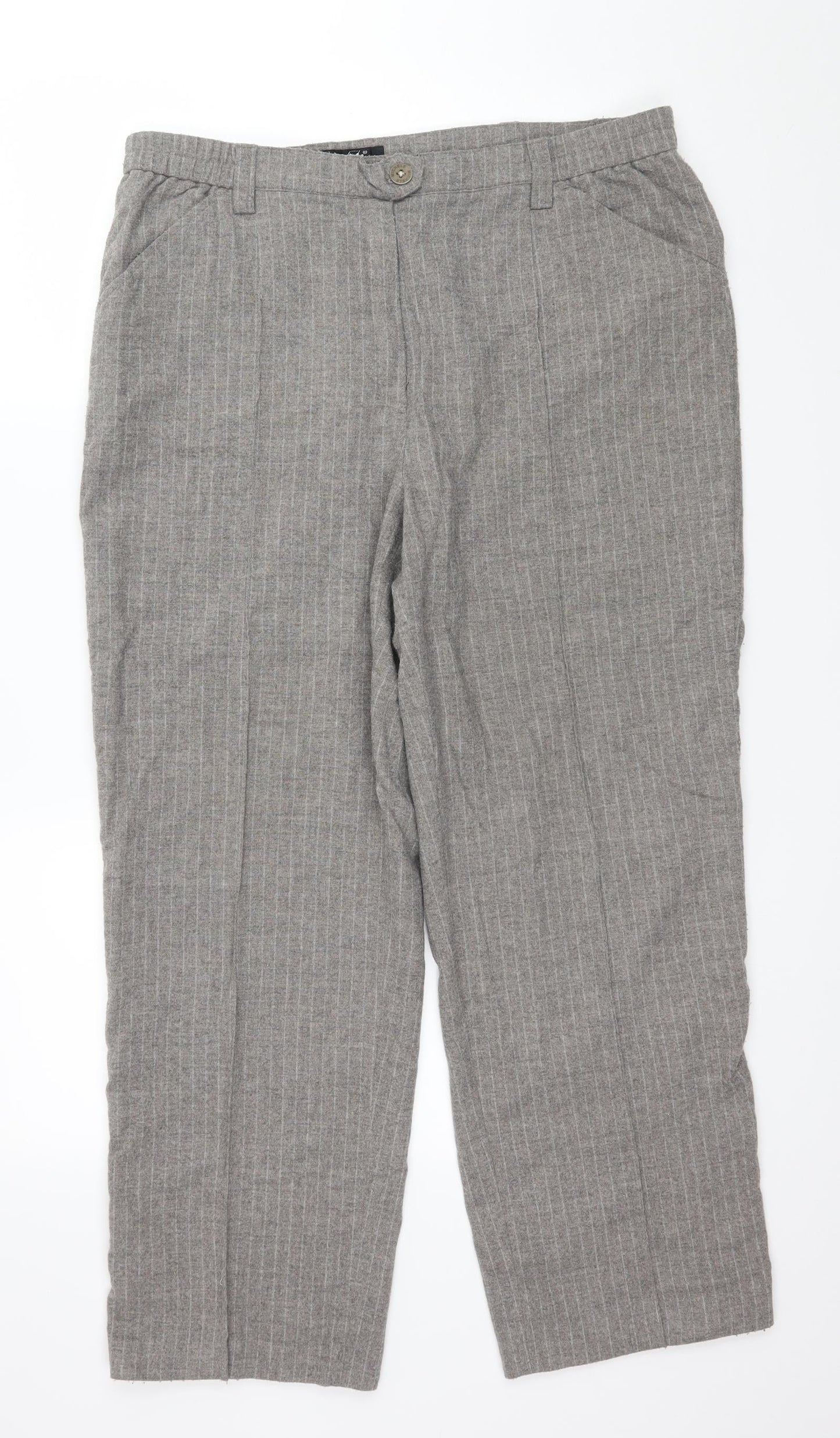 Womens UK Size 16 MICHELE Regular Fit  Grey Trousers