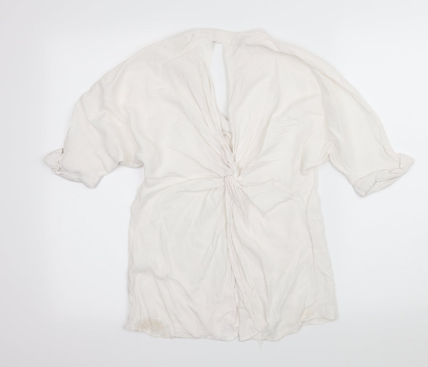 Womens UK Size 6 River Island White Basic Blouse