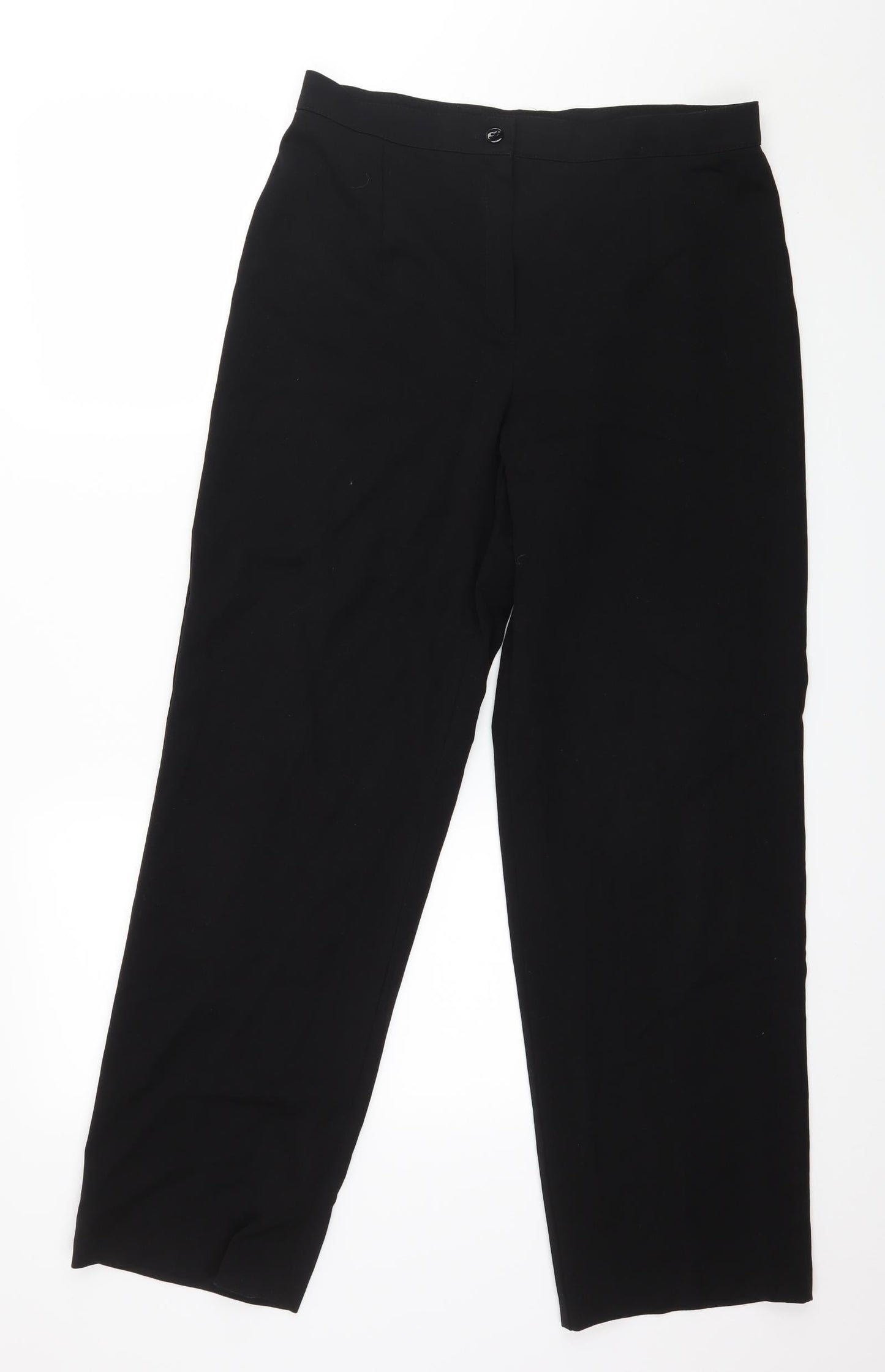Womens UK Size 34 in Preworn Regular Fit  Black Trousers