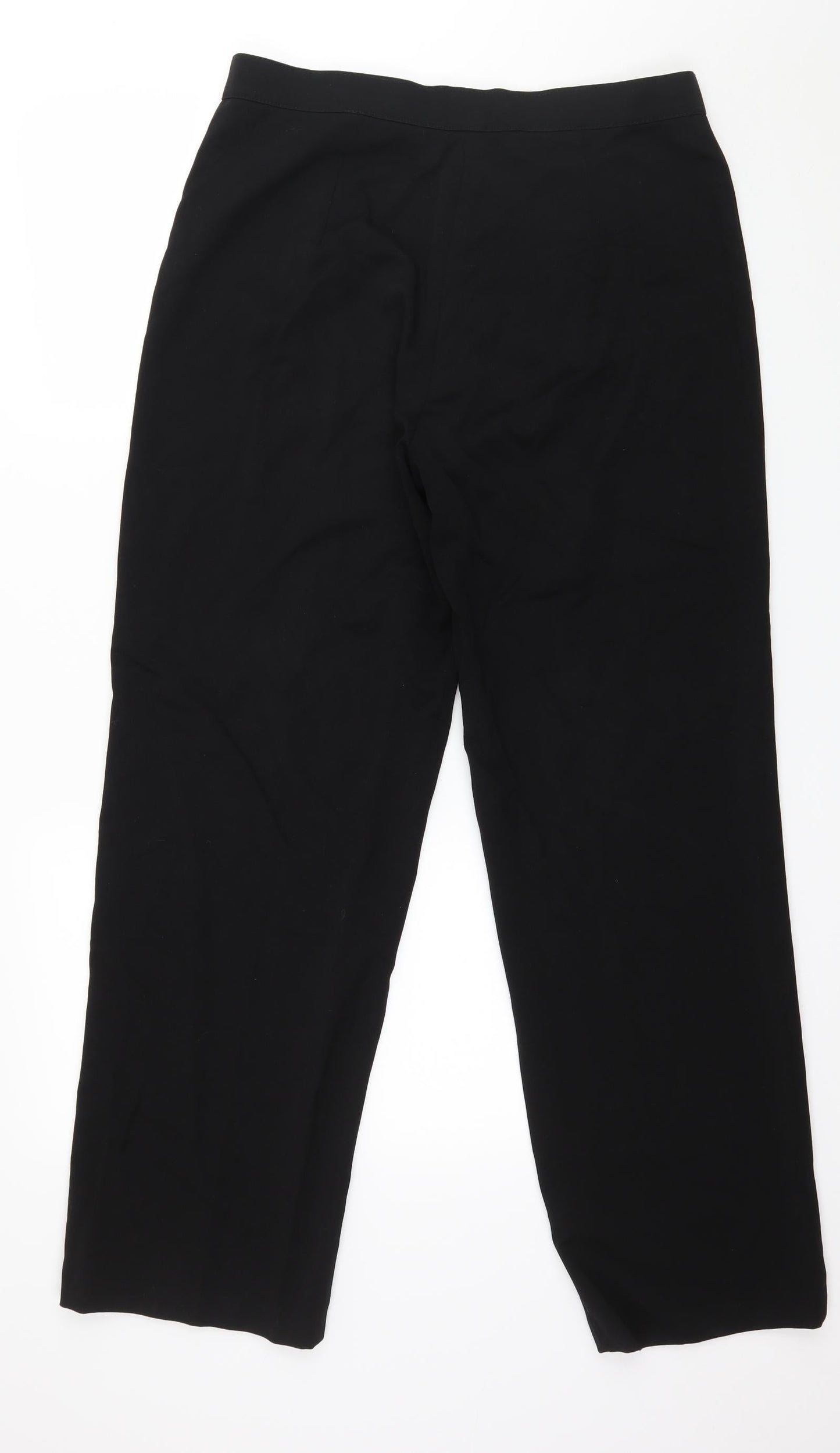 Womens UK Size 34 in Preworn Regular Fit  Black Trousers