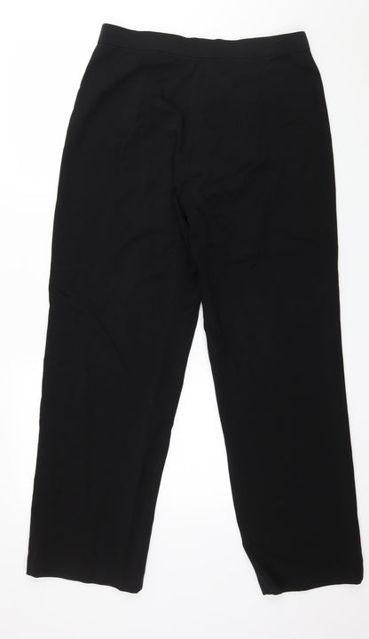 Womens UK Size 34 in Preworn Regular Fit  Black Trousers