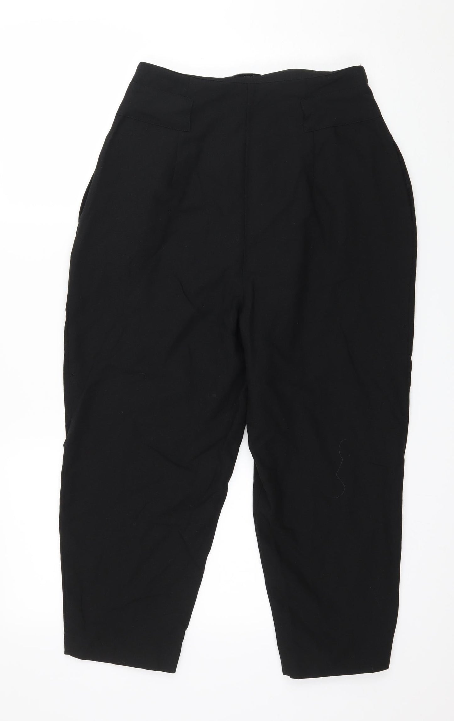 Womens UK Size 8 ASOS Regular Fit  Black Trousers