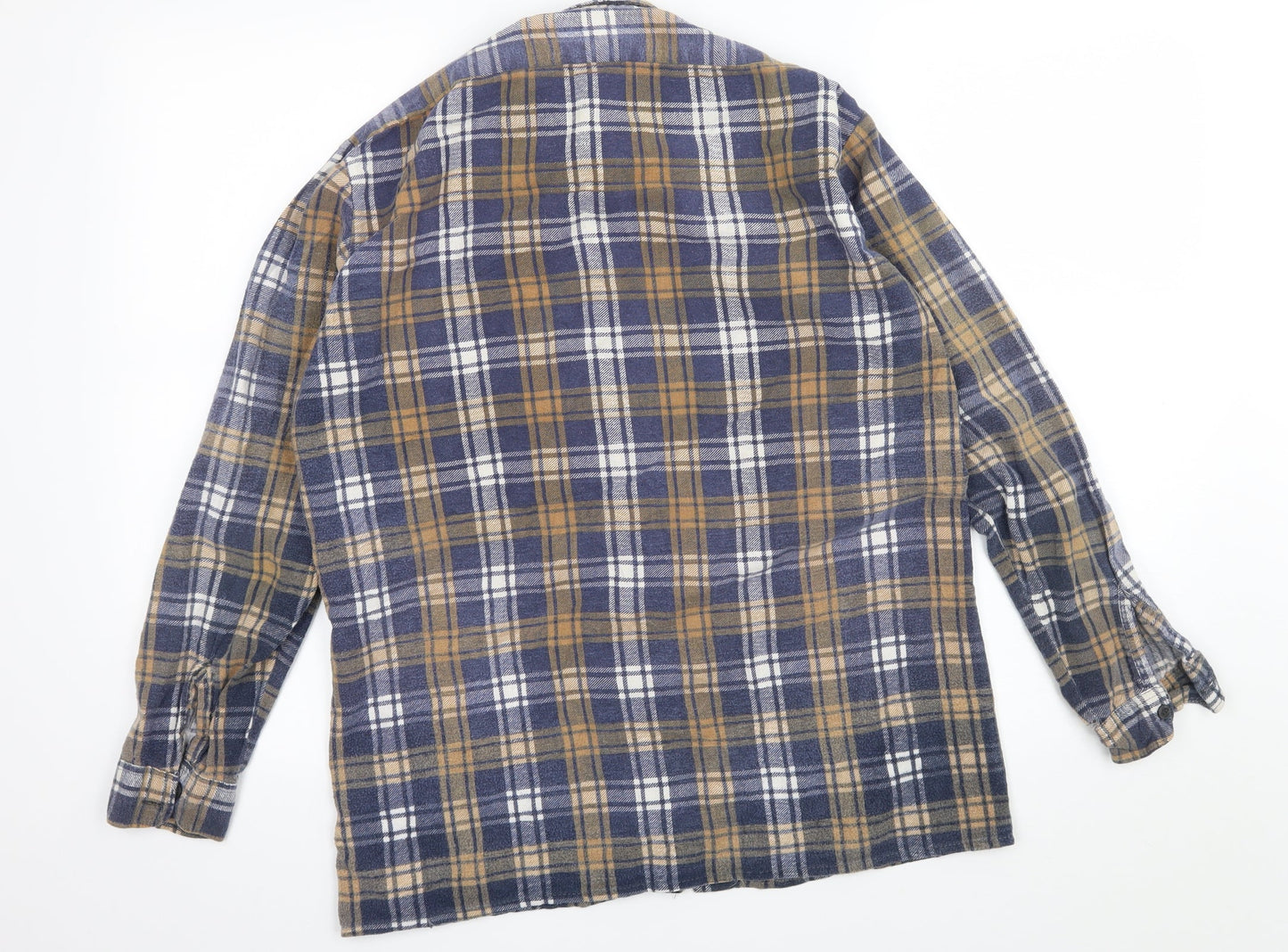 Mens UK Size S Preworn Beige  Button-Up Long Sleeve Casual Shirt