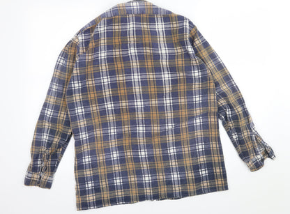 Mens UK Size S Preworn Beige  Button-Up Long Sleeve Casual Shirt