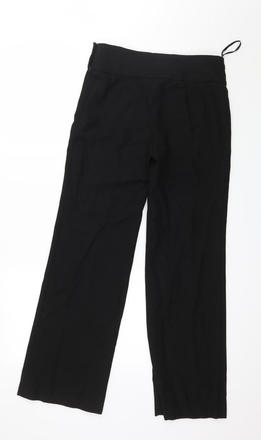 Monsoon Womens Black   Trousers  Size 8 L29 in
