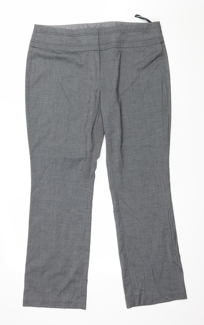 Debenhams Womens Grey   Trousers  Size 14 L29 in