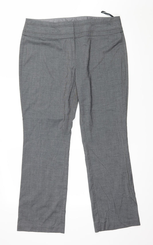 Debenhams Womens Grey   Trousers  Size 14 L29 in