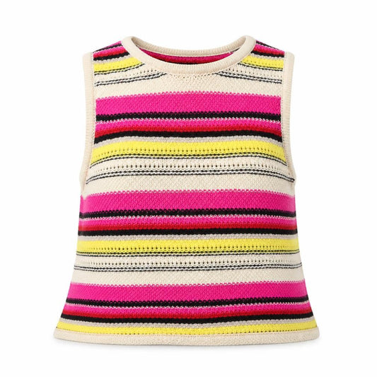Stradivarius Womens Multicoloured Striped Knit Pullover Jumper Size S