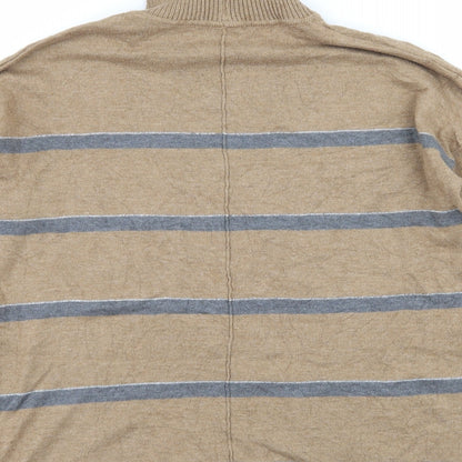 Next Womens Brown Striped Knit Pullover Jumper Size 12