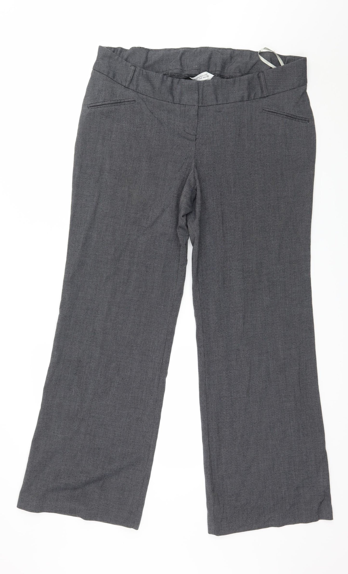 Womens UK Size 14 Dorothy Perkins Regular Fit  Grey Trousers