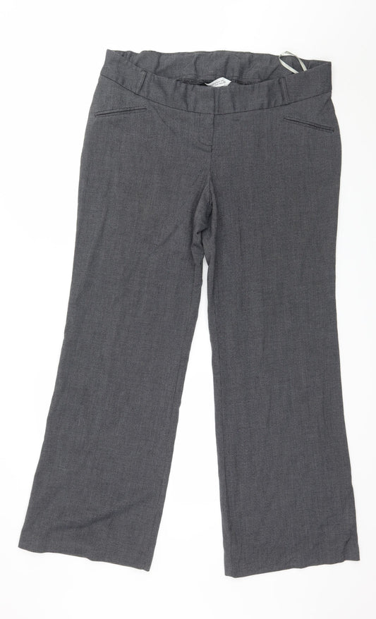 Womens UK Size 14 Dorothy Perkins Regular Fit  Grey Trousers