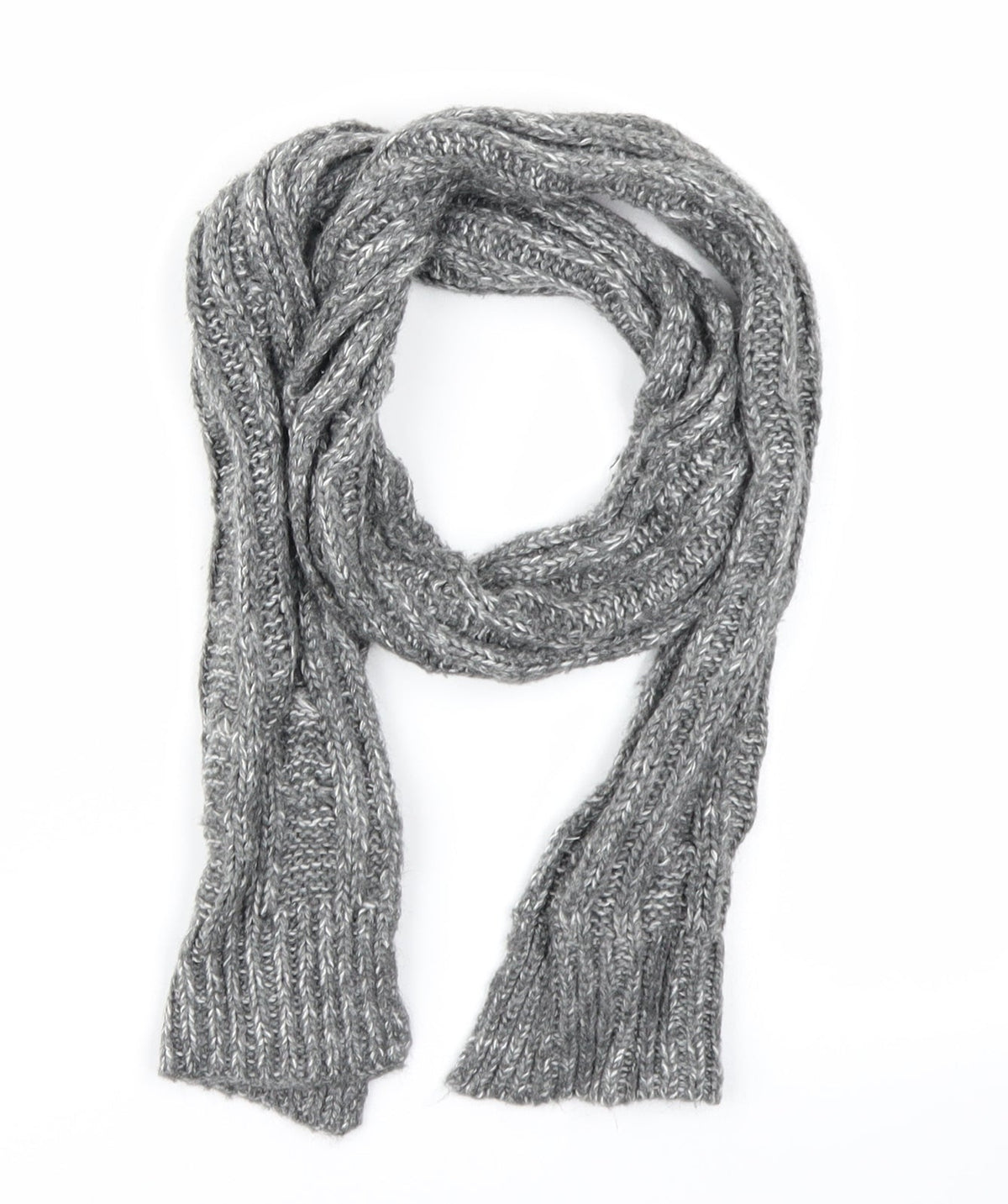 Preworn Womens Grey  Knit  Scarf